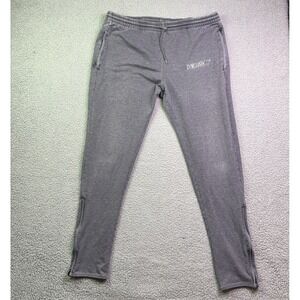 GymShark Crest Sweatpants Mens XL Gray Joggers Fleece Tapered Gym Activewear